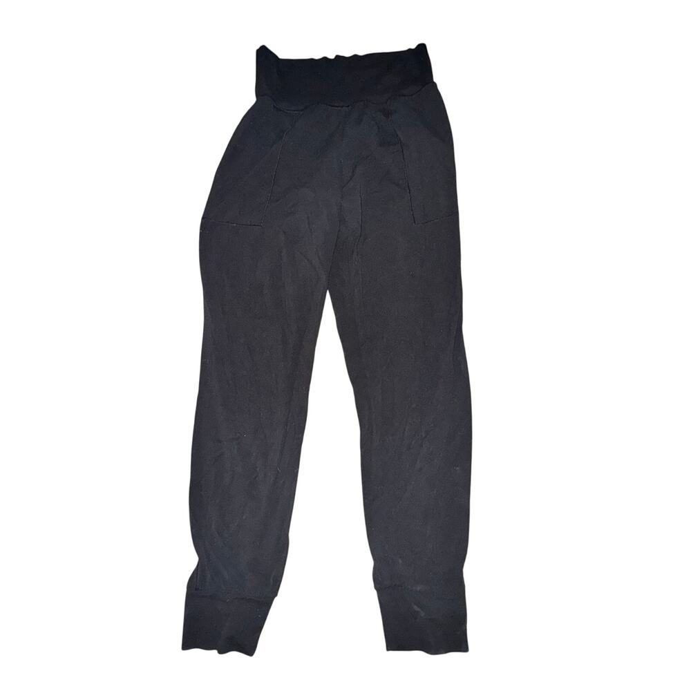 Athleta Cruise Jogger Womens Size S Black High Rise Pants Pockets Wide Waistband